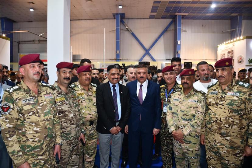 رئيس هيأة التصنيع الحربي يستقبل وزيري الدفاع والداخلية في معرض الامن والدفاع والصناعات الحربية