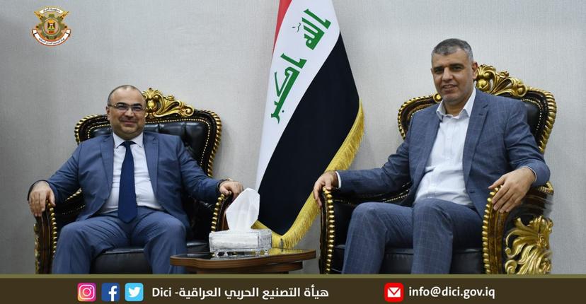 رئيس هيأة التصنيع الحربي يستقبل وزير الاتصالات