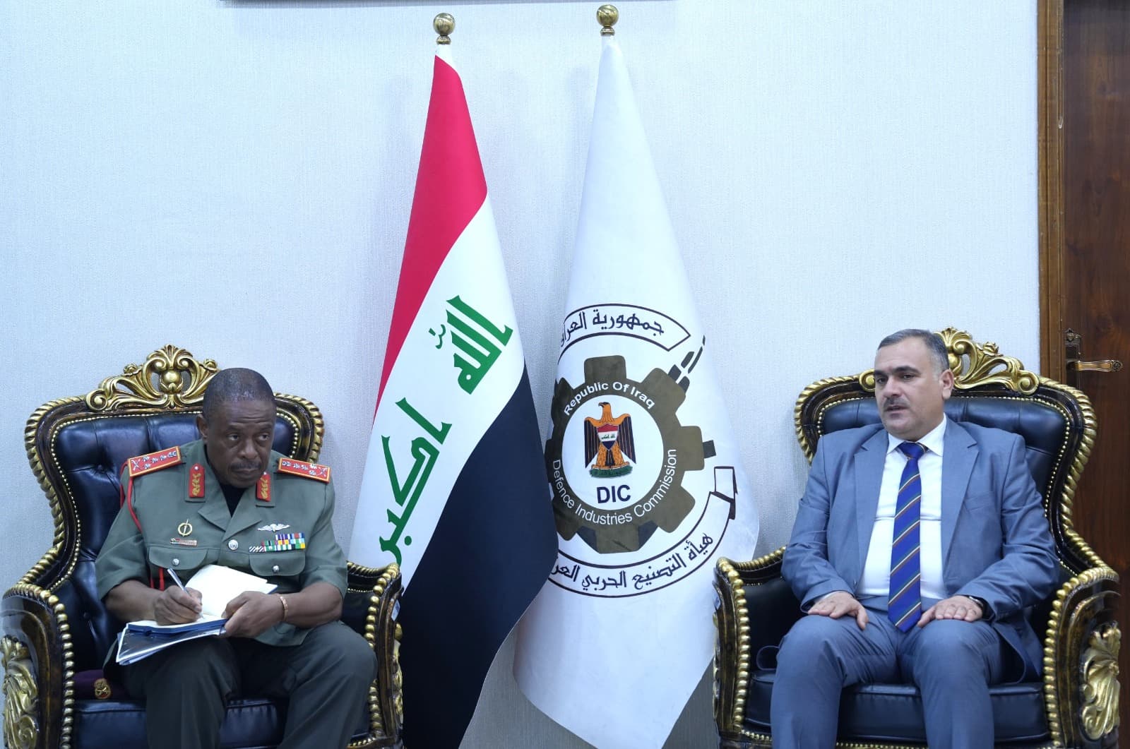 هيأة التصنيع الحربي تبحث مع وفد من جمهورية جنوب إفريقيا آفاق التعاون المشترك في مجال الصناعات الدفاعية