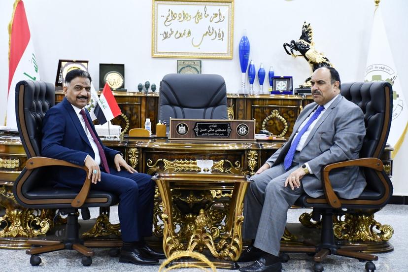 رئيس هيأة التصنيع الحربي يستقبل ممثل القائمة العراقية النائب السابق الشيخ حسن شويرد الحمداني