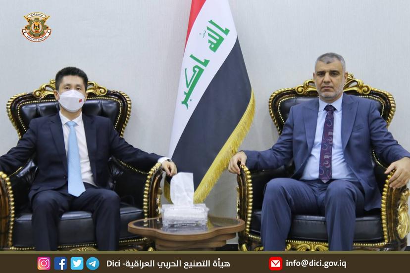 رئيس هيأة التصنيع الحربي يستقبل السفير الصيني