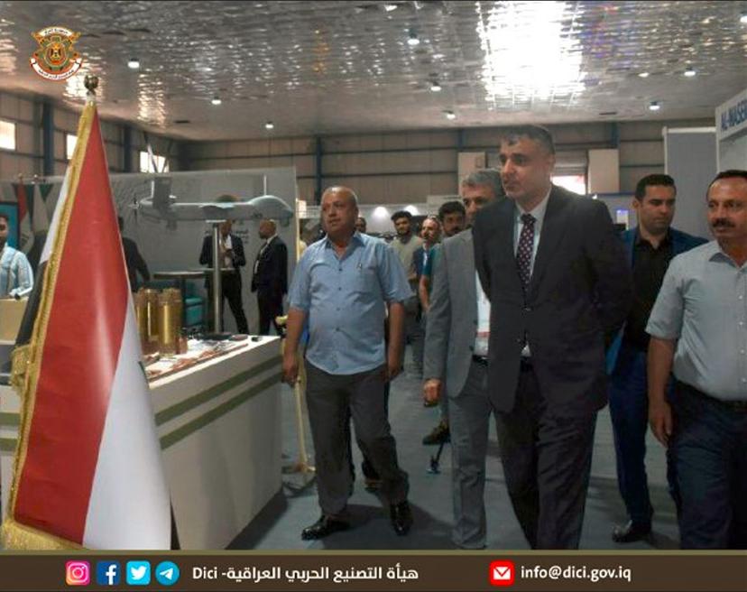رئيس هيأة التصنيع الحربي يزور معرض ومؤتمر اسبوع الصناعات العراقي للتنمية والاستثمار الصناعي