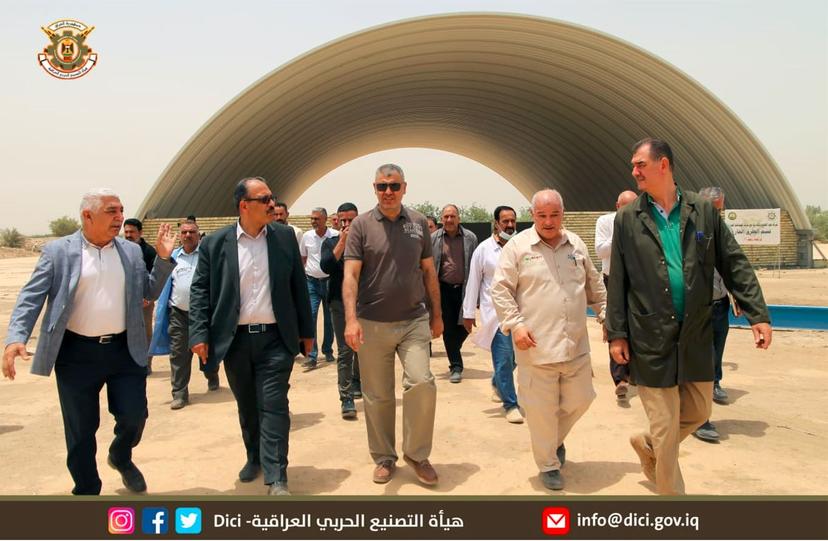 رئيس هيأة التصنيع الحربي يزور مصنعي بدر وعقبة ويطلع على خطوط الإنتاج