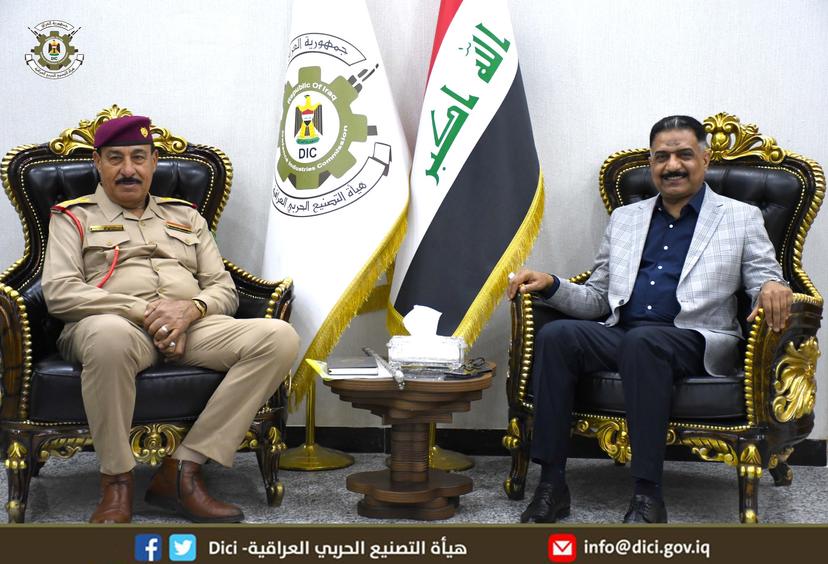 رئيس هيأة التصنيع الحربي يستقبل معاون وكيل وزارة الداخلية لشؤون الأمن الاتحادي